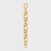 Pulsera gruesa CELINE Charms Heritage en latón con acabado dorado