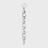 Pulsera gruesa Heritage con dijes en latón con acabado de rodio Pulsera gruesa Heritage con dijes en latón con acabado de rodio