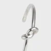 Pulsera Knot extrafina en latón con acabado de rodio Pulsera Knot extrafina en latón con acabado de rodio