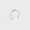 Pulsera Knot extrafina en latón con acabado de rodio Pulsera Knot extrafina en latón con acabado de rodio