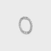 Pulsera Triomphe Gourmette de latón con acabado de rodio
