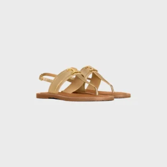 Sandalia CELINE Lympia Triomphe en piel de becerro laminada