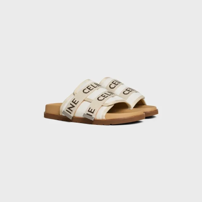 Sandalia Pitea de lona con jacquard «CELINE»
