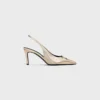 Sandalias CELINE Alma Triomphe de piel de becerro laminada Sandalias CELINE Alma Triomphe de piel de becerro laminada