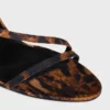 Sandalias CELINE Ava en tejido grosgrain con estampado de leopardo Sandalias CELINE Ava en tejido grosgrain con estampado de leopardo