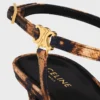 Sandalias CELINE Ava en tejido grosgrain con estampado de leopardo Sandalias CELINE Ava en tejido grosgrain con estampado de leopardo