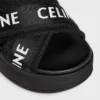 Sandalias CELINE Block en malla, nailon y tejido con jacquard CELINE Sandalias CELINE Block en malla, nailon y tejido con jacquard CELINE