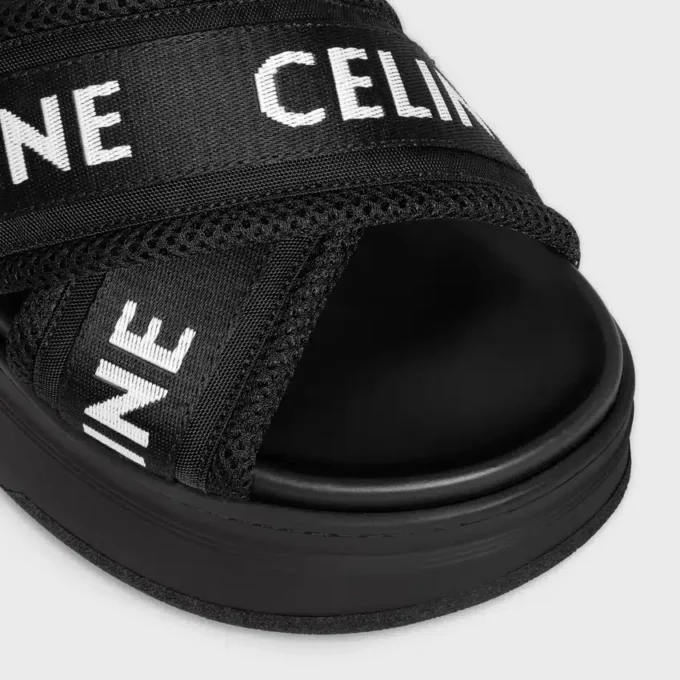 Sandalias CELINE Block en malla, nailon y tejido con jacquard CELINE Sandalias CELINE Block en malla, nailon y tejido con jacquard CELINE