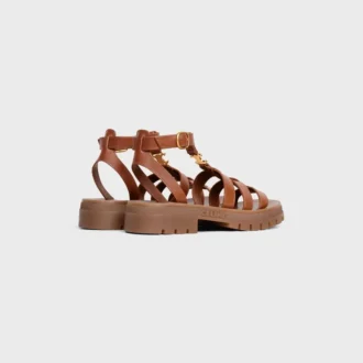 Sandalias CELINE Clea Triomphe en piel de becerro – Curtido vegetal