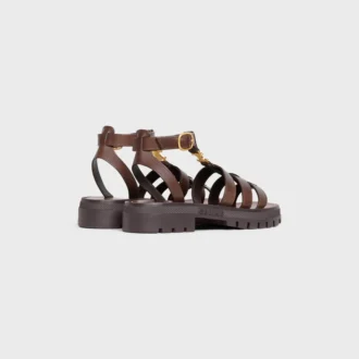 Sandalias CELINE Clea Triomphe en piel de becerro – Curtido vegetal