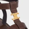Sandalias CELINE Clea Triomphe en piel de becerro – Curtido vegetal