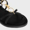 Sandalias CELINE Lympia con tiras y adornos en piel de becerro Sandalias CELINE Lympia con tiras y adornos en piel de becerro