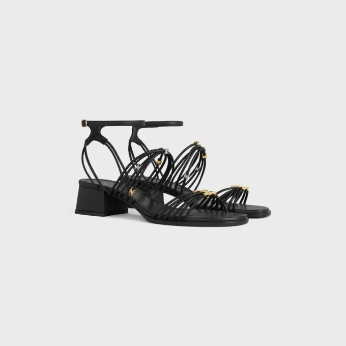 Sandalias de tacón CléMence en piel de cabra Sandalias de tacón CléMence en piel de cabra