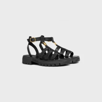 Sandalias gladiadoras CELINE Clea Triomphe en piel de becerro – Curtido vegetal