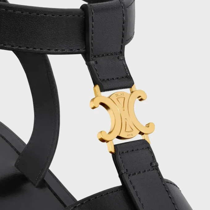 Sandalias gladiadoras CELINE Clea Triomphe en piel de becerro – Curtido vegetal