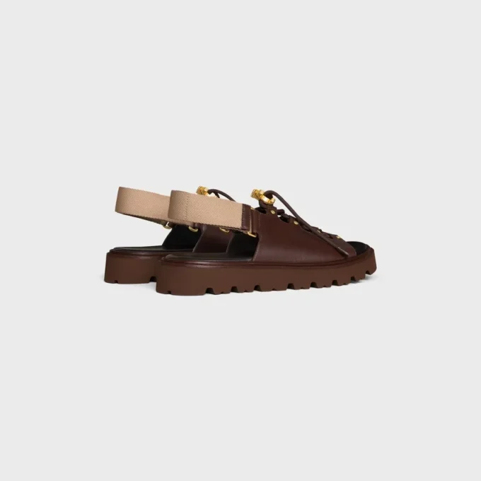 Sandalias gruesas CELINE Billie en piel de becerro y tejido Sandalias gruesas CELINE Billie en piel de becerro y tejido