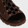 Sandalias gruesas CELINE Billie en piel de becerro y tejido Sandalias gruesas CELINE Billie en piel de becerro y tejido