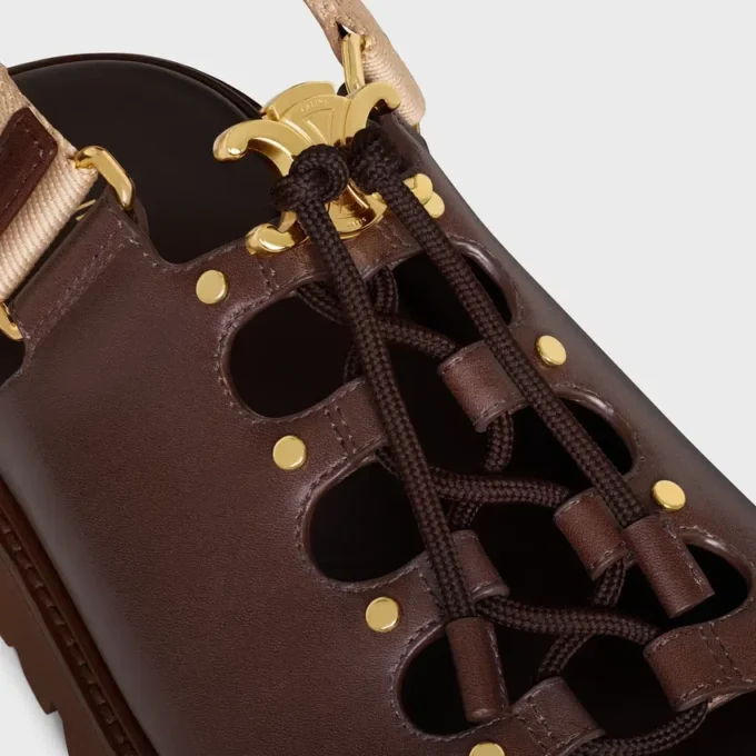 Sandalias gruesas CELINE Billie en piel de becerro y tejido Sandalias gruesas CELINE Billie en piel de becerro y tejido