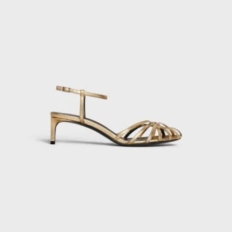 Sandalias Triomphe de CELINE en piel de cordero laminada