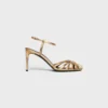 Sandalias Triomphe de CELINE en piel de cordero laminada Sandalias Triomphe de CELINE en piel de cordero laminada
