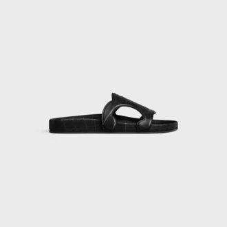 Sandalias Triomphe en piel de becerro con estampado de cocodrilo