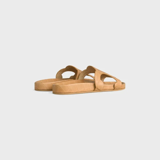 Sandalias Triomphe en piel de becerro con estampado de cocodrilo Sandalias Triomphe en piel de becerro con estampado de cocodrilo