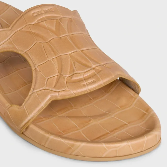 Sandalias Triomphe en piel de becerro con estampado de cocodrilo Sandalias Triomphe en piel de becerro con estampado de cocodrilo