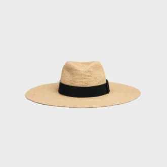 Sombrero de ala ancha Triomphe en rafia