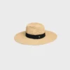 Sombrero de ala ancha Triomphe en rafia
