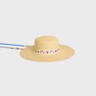 Sombrero de paja con lazo