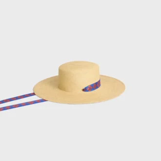 Sombrero de paja con lazo