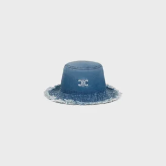 Sombrero tipo pescador Triomphe en denim de algodón