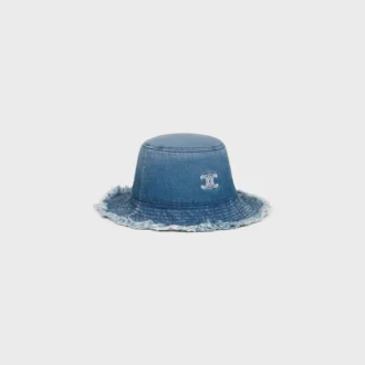 Sombrero tipo pescador Triomphe en denim de algodón
