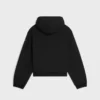 Sudadera con capucha y cremallera de felpa de algodón