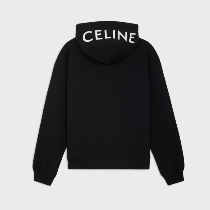 Sudadera con capucha y cremallera de felpa de algodón