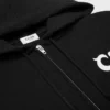 Sudadera con capucha y cremallera de felpa de algodón