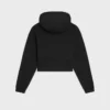 Sudadera corta con capucha de felpa de algodón Sudadera corta con capucha de felpa de algodón