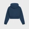 Sudadera corta con capucha de felpa de algodón Sudadera corta con capucha de felpa de algodón
