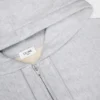 Sudadera corta con capucha y cremallera de felpa de algodón Sudadera corta con capucha y cremallera de felpa de algodón