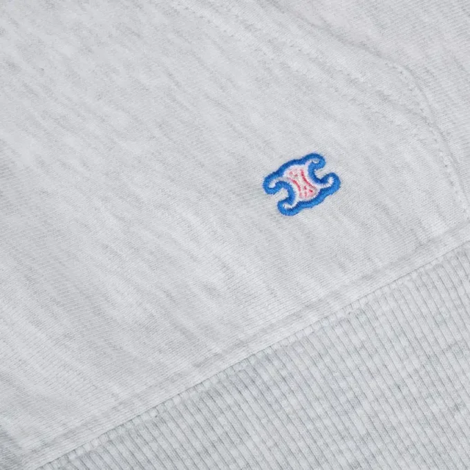 Sudadera corta con capucha y cremallera de felpa de algodón Sudadera corta con capucha y cremallera de felpa de algodón