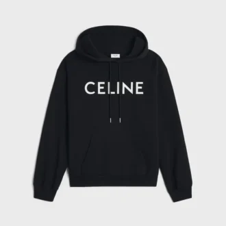 Sudadera holgada con capucha CELINE de felpa de algodón Sudadera holgada con capucha CELINE de felpa de algodón