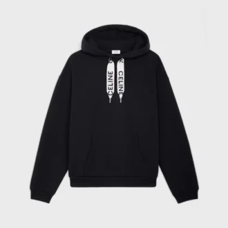 Sudadera holgada con capucha CELINE de felpa de algodón Sudadera holgada con capucha CELINE de felpa de algodón