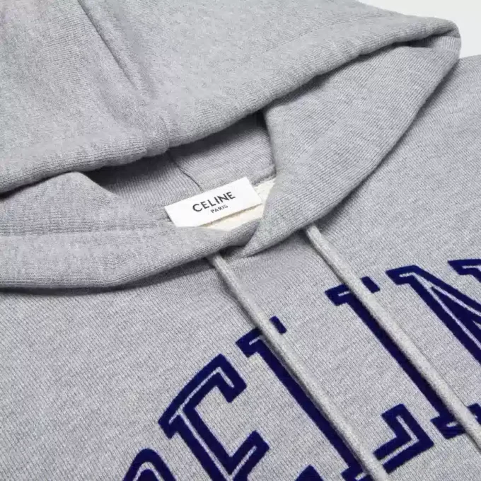 Sudadera holgada con capucha de felpa de algodón Sudadera holgada con capucha de felpa de algodón
