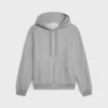 Sudadera con capucha y cremallera de cachemira y algodón Sudadera con capucha y cremallera de cachemira y algodón