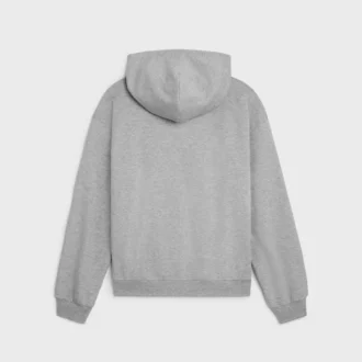 Sudadera con capucha y cremallera de cachemira y algodón