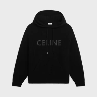 Suéter con capucha de CELINE en lana Monochroms