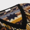 Suéter con cuello en V de cachemira jacquard Suéter con cuello en V de cachemira jacquard