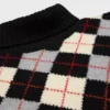Suéter de cuello alto en lana con diseño Argyle Suéter de cuello alto en lana con diseño Argyle