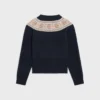 Suéter de cuello redondo en lana Fair Isle Triomphe Suéter de cuello redondo en lana Fair Isle Triomphe