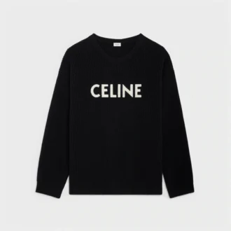 Suéter oversize CELINE de lana acanalada